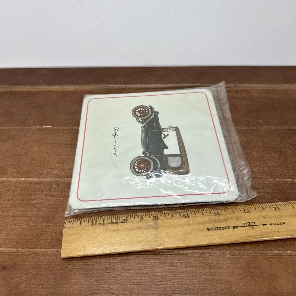 Vintage Pro-Tex Metal Hot Pad, Dodge 1916 Vehicle, Made in the‎ USA, 6